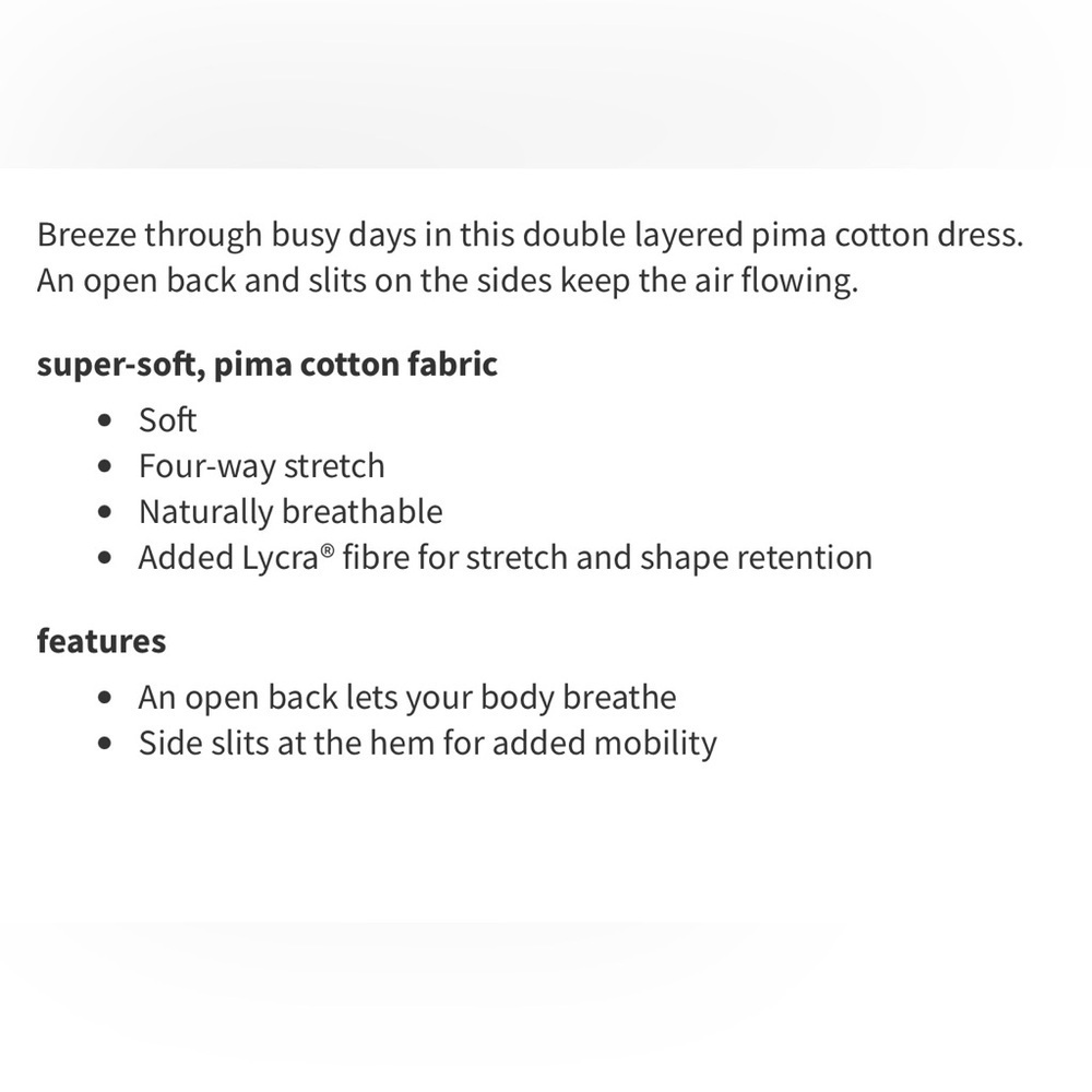 Lululemon Pima Cotton Open-Back Midi Dress in Dewy - Picture 5 of 6